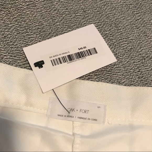 Oak + Fort White Pleated Tennis Mini Skirt - Picture 4 of 4